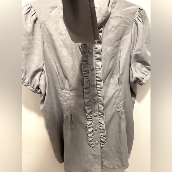 Grey blouse. Vertigo Paris blouse. XL - Picture 5 of 8